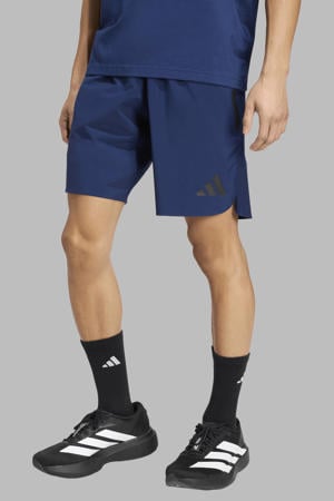 voetbalshort Tiro Travel blauw/zwart