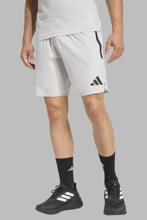 voetbalshort Tiro Travel lichtgrijs