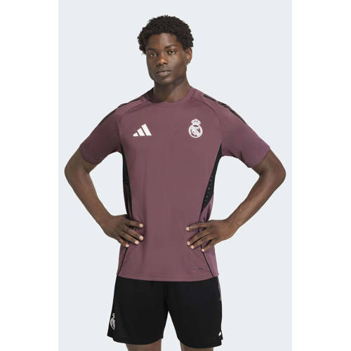 adidas Performance Senior Real Madrid voetbalshirt Training roodbruin afbeelding