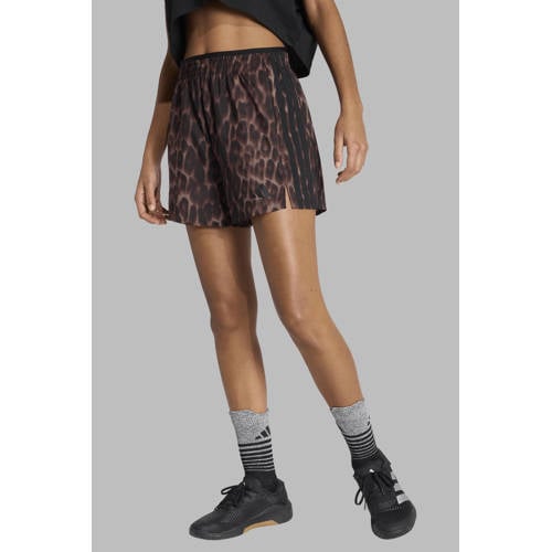 adidas Performance sportshort bruin/zwart afbeelding