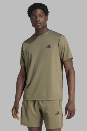 sportshirt Workout Essentials olijfgroen