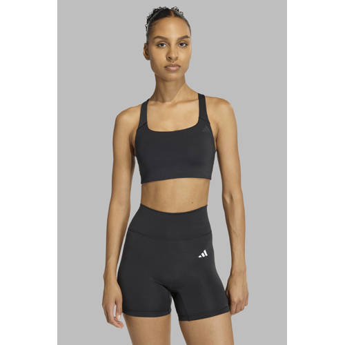 adidas Performance level 2 sportbh zwart afbeelding