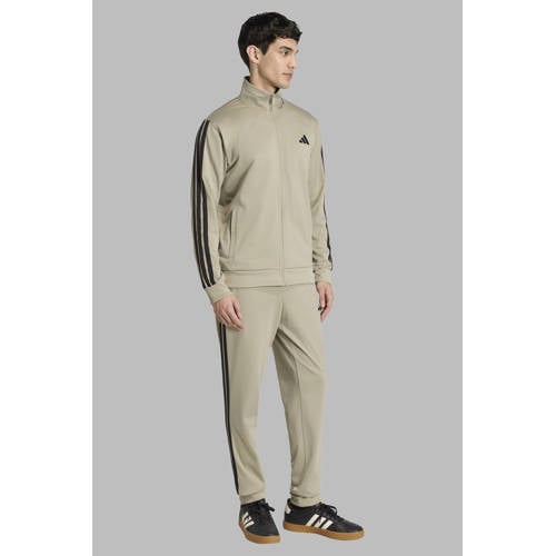 adidas Sportswear trainingspak beige/zwart afbeelding