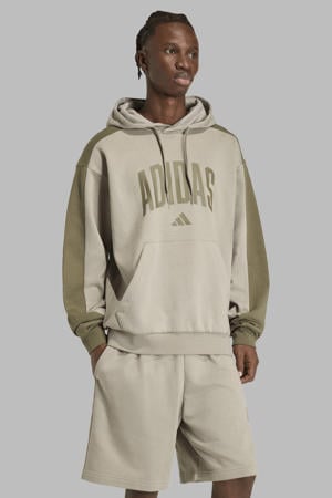 hoodie beige/groen