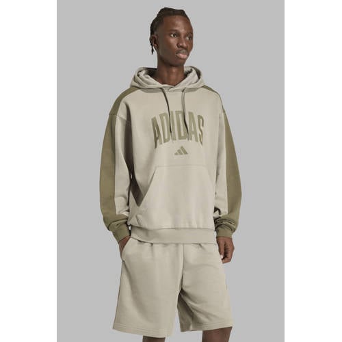 adidas Sportswear hoodie beige/groen afbeelding