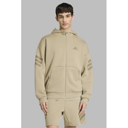adidas Sportswear sweatvest beige afbeelding