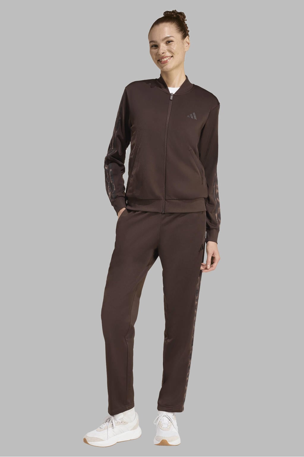 adidas Sportswear trainingspak - bruin/panterprint