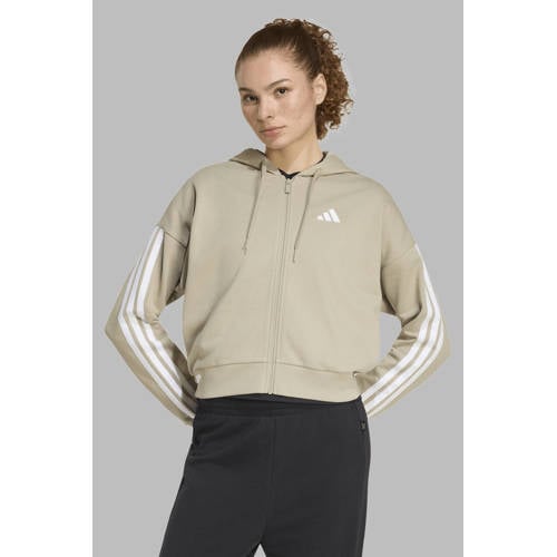 adidas Sportswear sweatvest beige afbeelding