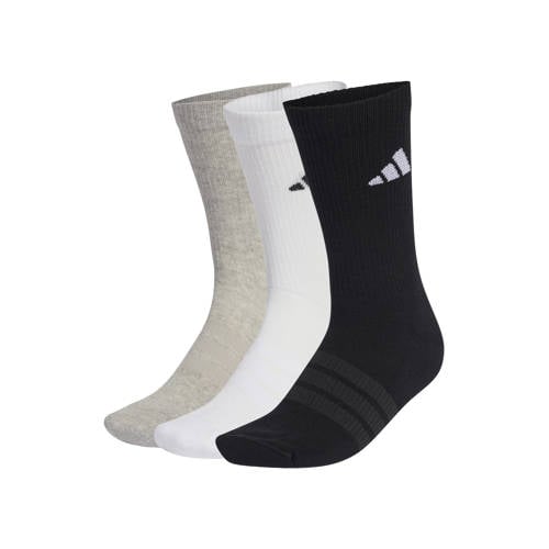 adidas Performance sportsokken - set van 3 zwart/wit/beige afbeelding