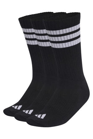 sportsokken Essential crew - zwart (set van 3)
