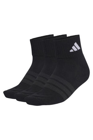 sportsokken Essential ankel - zwart (set van 3)