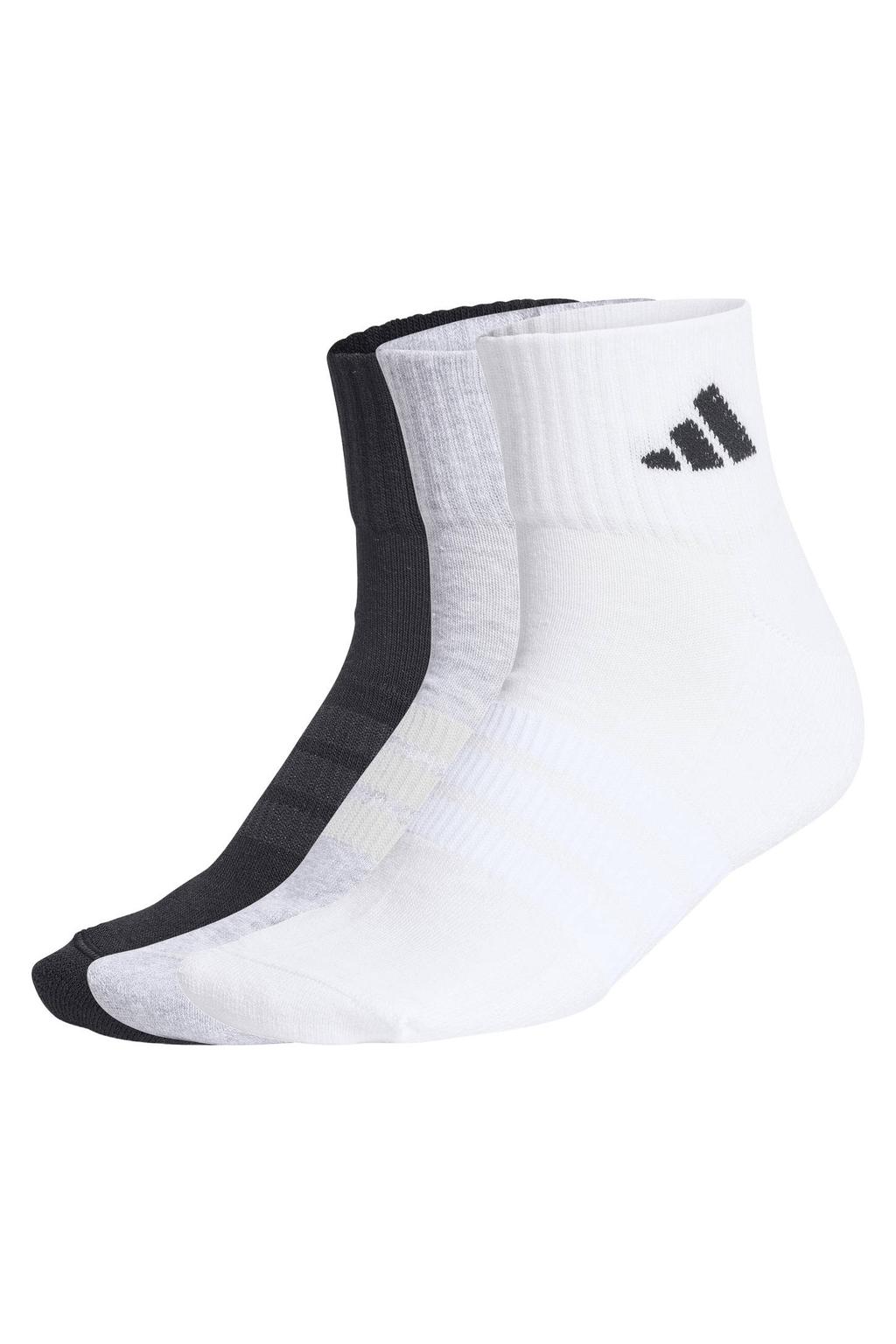 adidas Performance sportsokken Essential ankel - zwart/wit/grijs (set van 3)
