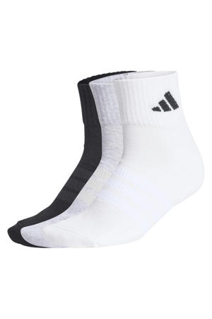 sportsokken Essential ankel - zwart/wit/grijs (set van 3)