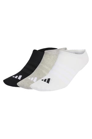 sportsokken - grijs/zwart/wit (set van 3)