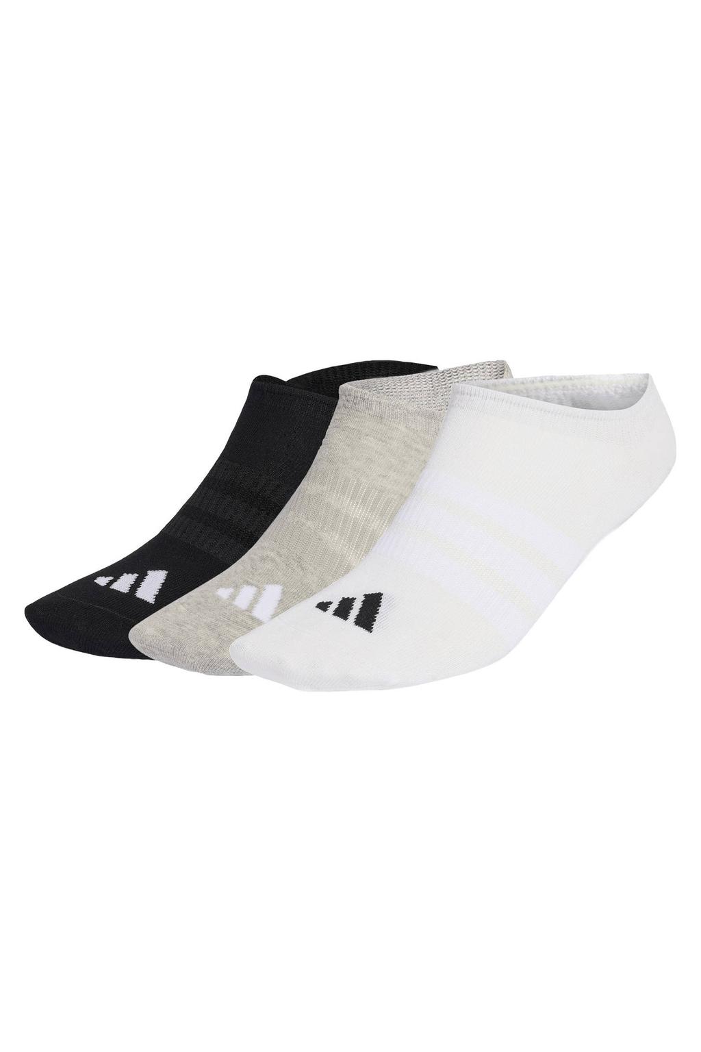 adidas Performance sportsokken - grijs/zwart/wit (set van 3)