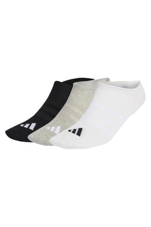 sportsokken - grijs/zwart/wit (set van 3)