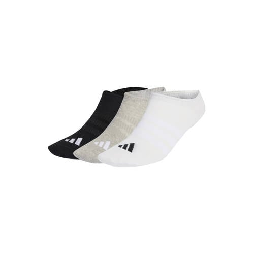 adidas Performance sportsokken - set van 3 grijs/zwart/wit afbeelding