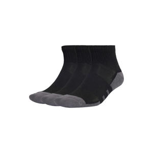 sportsokken Essentials Climacool QRT - zwart/grijs (set van 3)