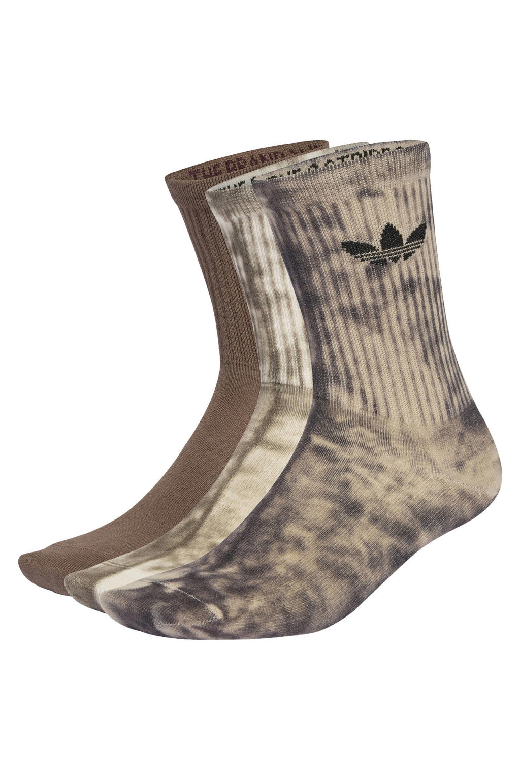 adidas Originals sokken - bruin/ beige/zand (set van 3)