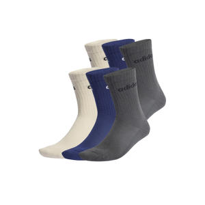 sportsokken - grijs/lichtgrijs/blauw (set van 6)
