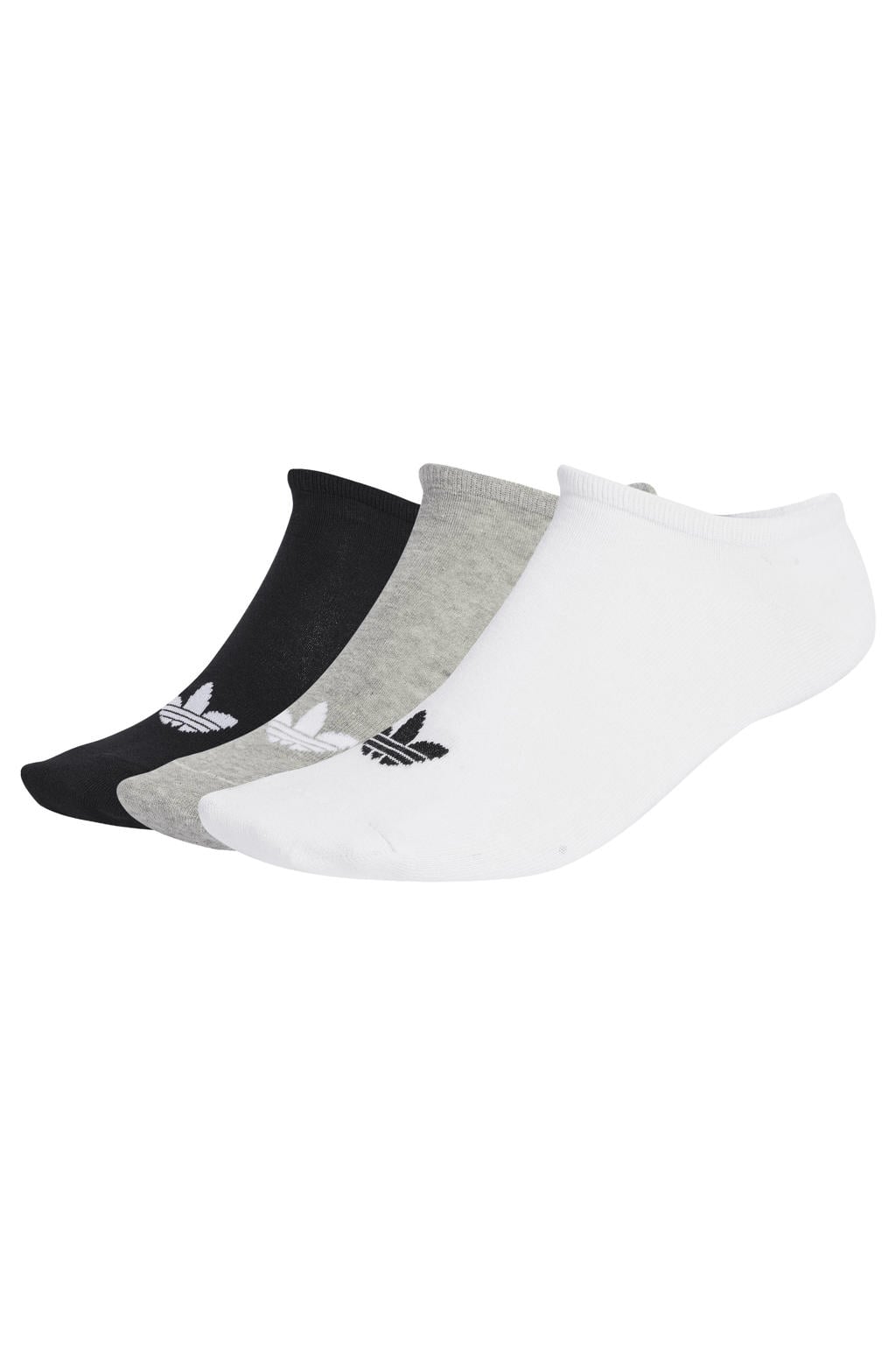 adidas Originals enkelsokken - wit/grijs/zwart (set van 3)
