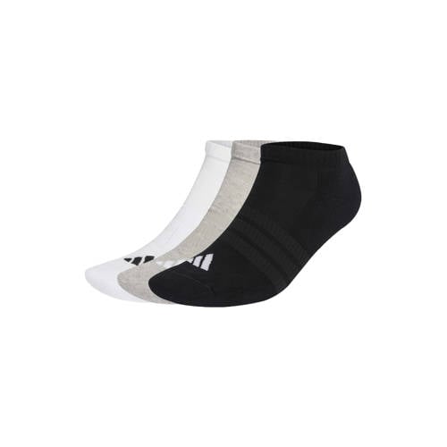 adidas Performance sportsokken Essentials low - set van 3 zwart/wit/grijs afbeelding