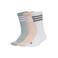 adidas Performance sportsokken Essential Crew - roze/grijs/wit (set van 3)