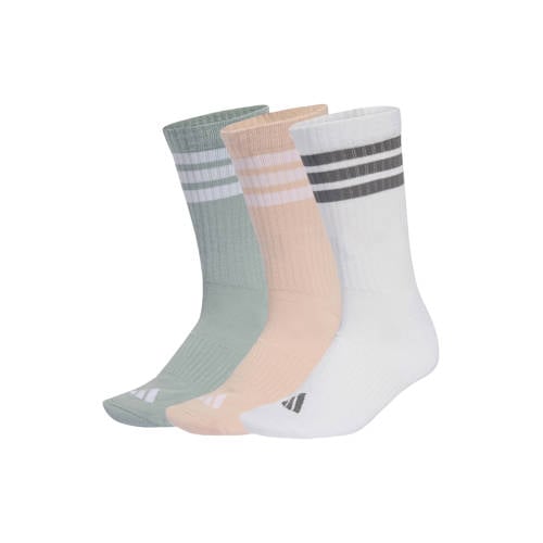adidas Performance sportsokken - set van 3 roze/grijs/wit afbeelding