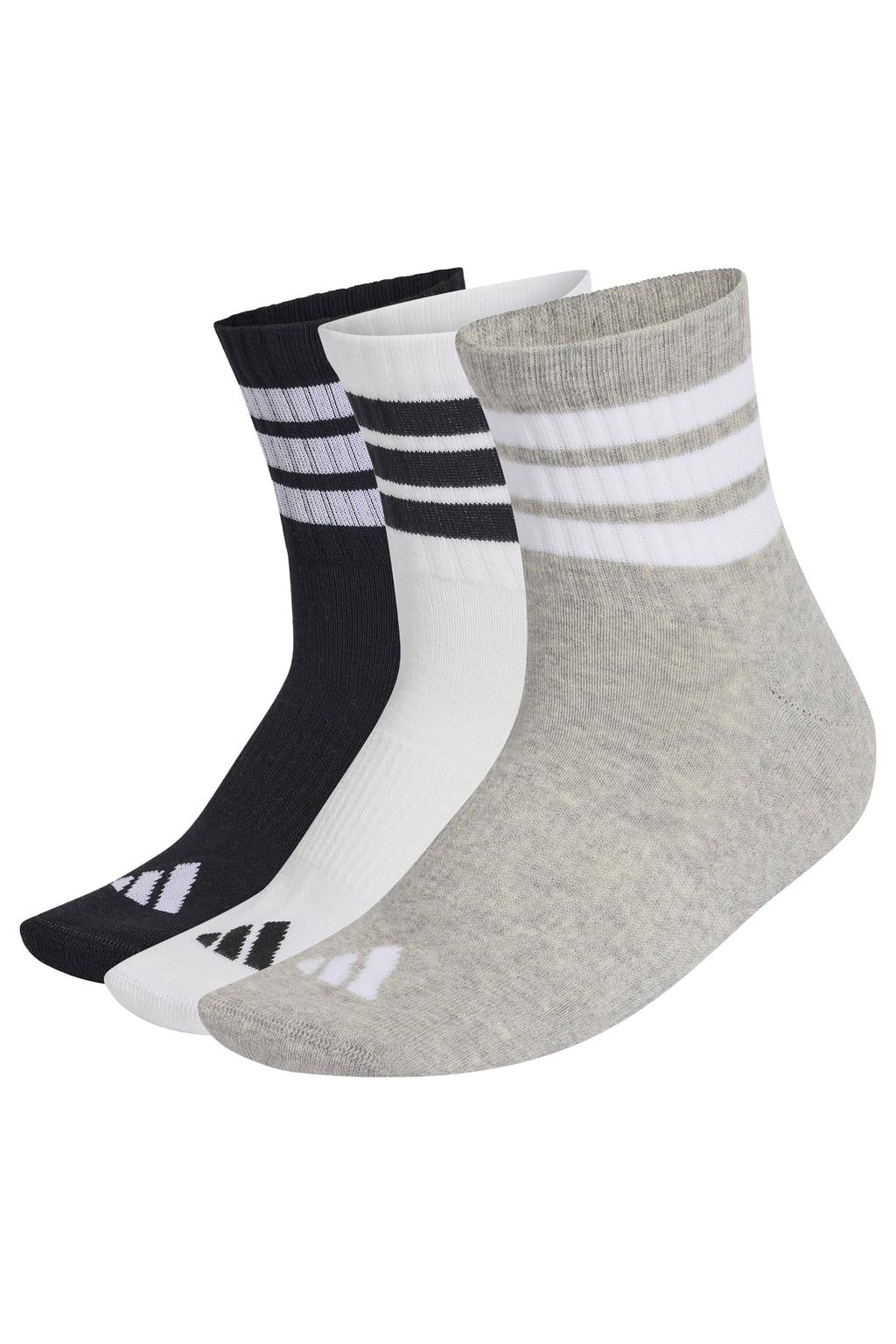 adidas Sportswear sportsokken - zwart/wit/grijs (set van 3)