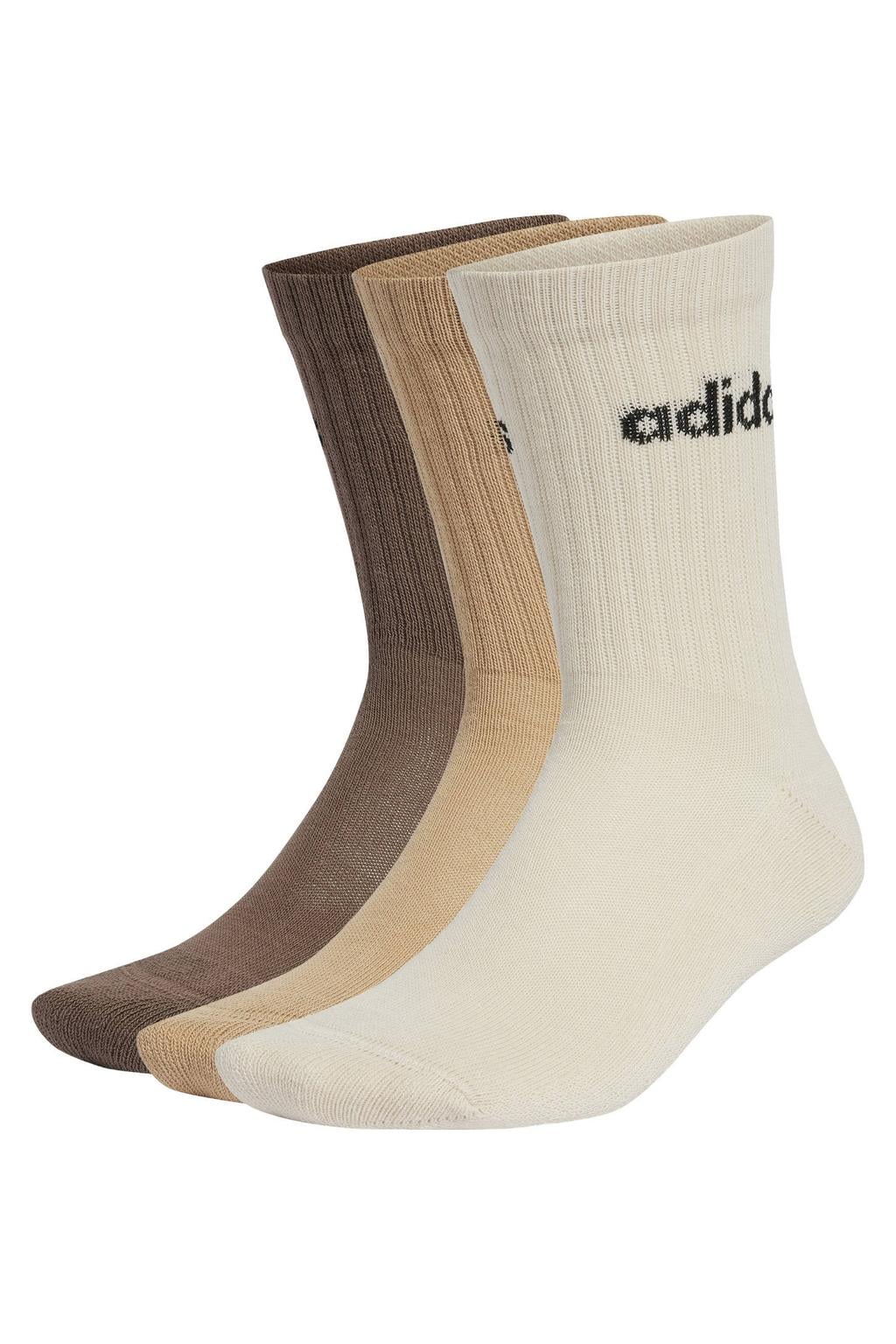 adidas Sportswear sportsokken - ecru/beige/bruin (set van 3)
