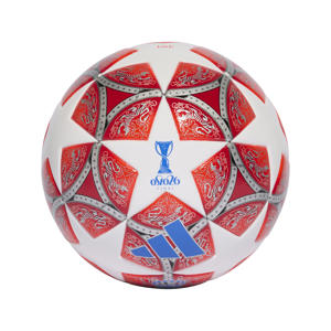 Performance voetbal UWCL League 25/26 wit/rood maat 5