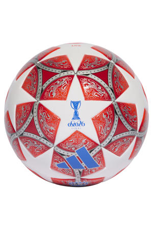 Performance voetbal UWCL League 25/26 wit/rood maat 5