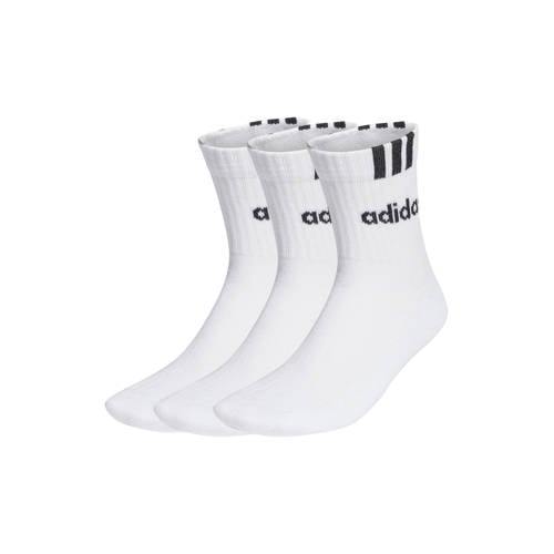 adidas Performance sportsokken - set van 3 wit/zwart afbeelding