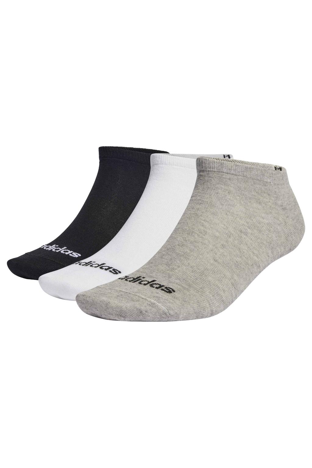 adidas Performance enkelsokken - grijs/wit/zwart (set van 3)