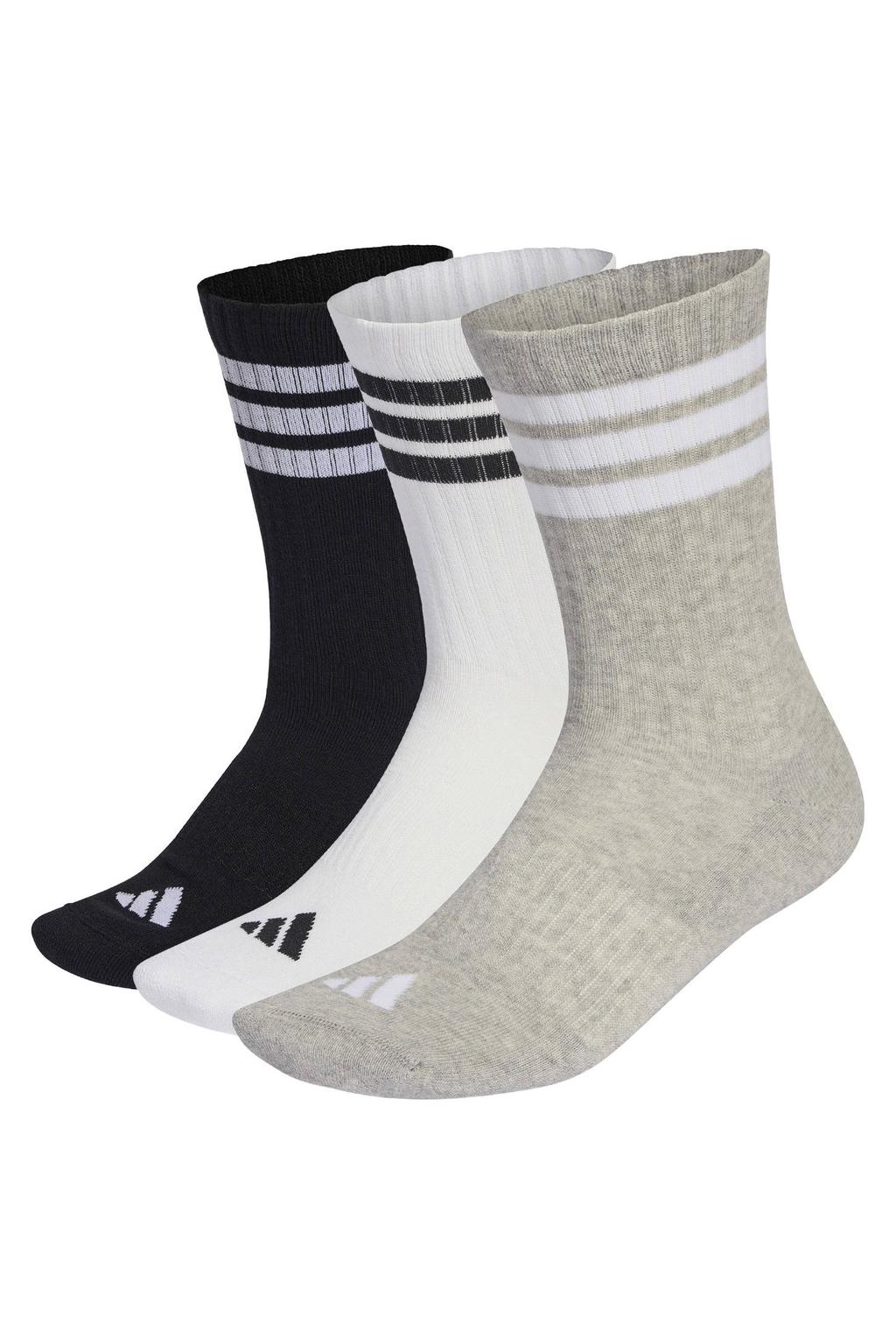 adidas Sportswear sportsokken Essential Crew - grijs/wit/zwart (set van 3)
