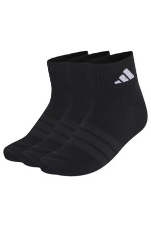sportsokken Essentials ankel - zwart (set van 3)