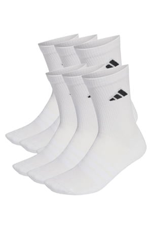 sportsokken - wit (set van 6)