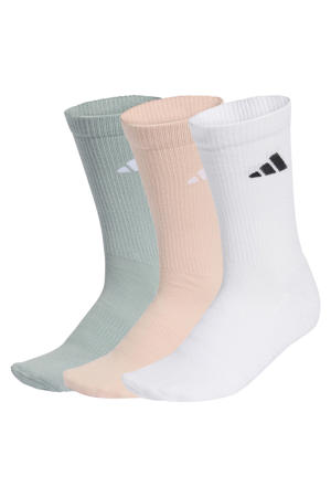 sportsokken - lichtroze/wit/mintgroen (set van 3)