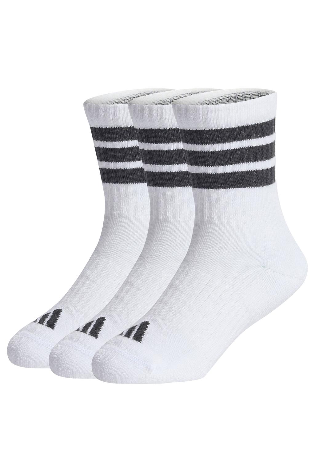 adidas Performance sportsokken 3-Stripes Crew wit/zwart
