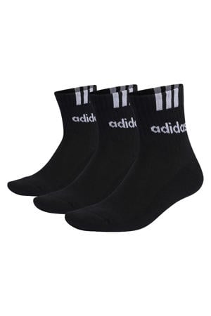 sportsokken - zwart/wit (set van 3)