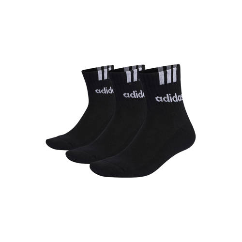 adidas Performance sportsokken - set van 3 zwart/wit afbeelding