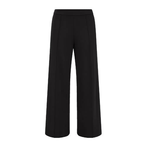 WE Fashion Wide leg high waist casual broek zwart afbeelding