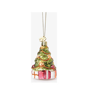 Kerst ornament in de vorm van een kerstboom (8 cm)