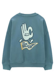 thumbnail: Sissy-Boy sweater met backprint blauw