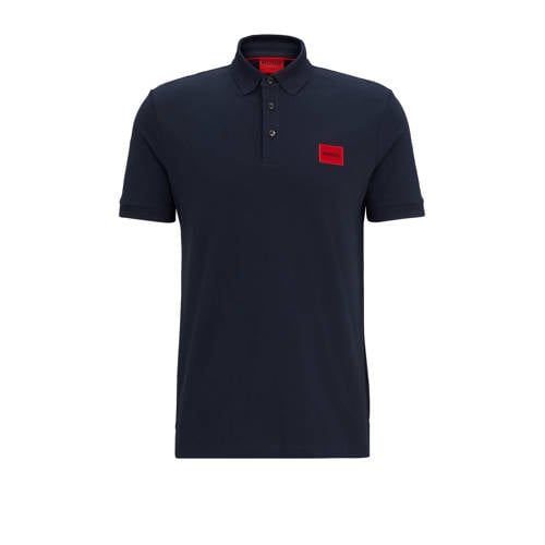 HUGO slim polo donkerblauw afbeelding