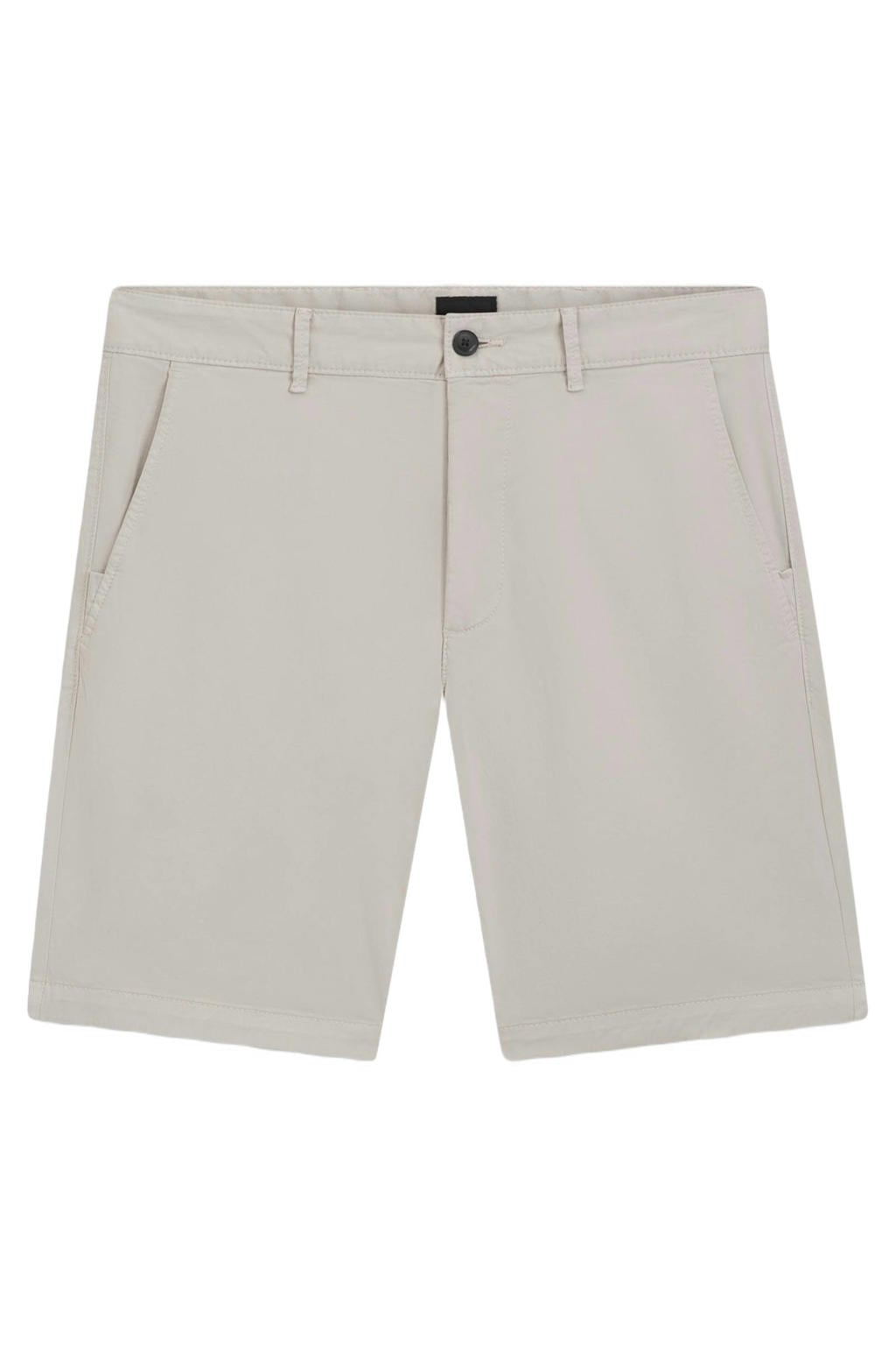 BOSS slim chino short grijs