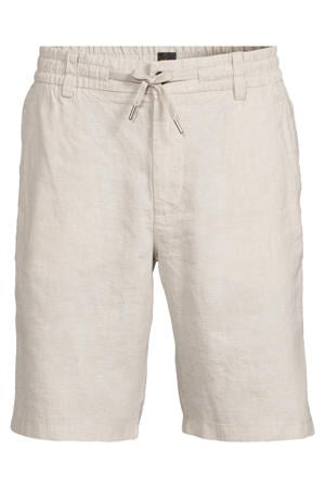 regular casual short met linnen ecru