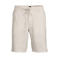 BOSS regular casual short met linnen ecru