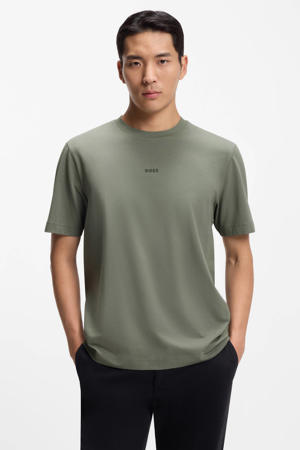 regular T-shirt grijsgroen