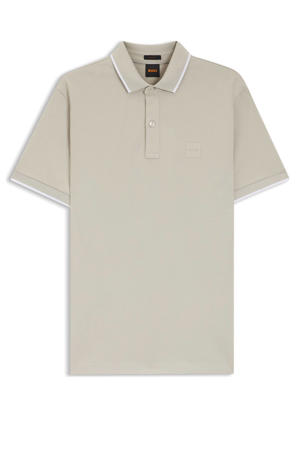 slim polo taupe